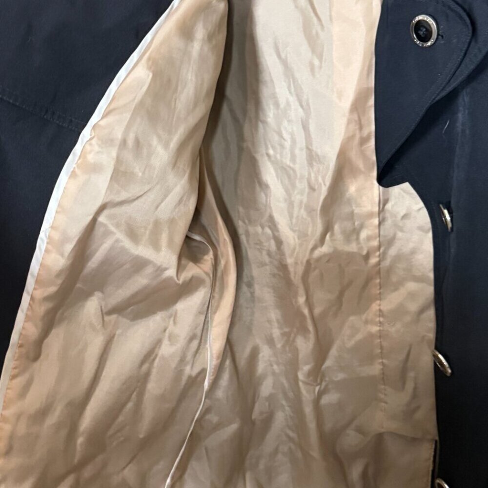 Calvin Klein trench coat jacket Sz M WOMEN USA - Picture 6 of 8